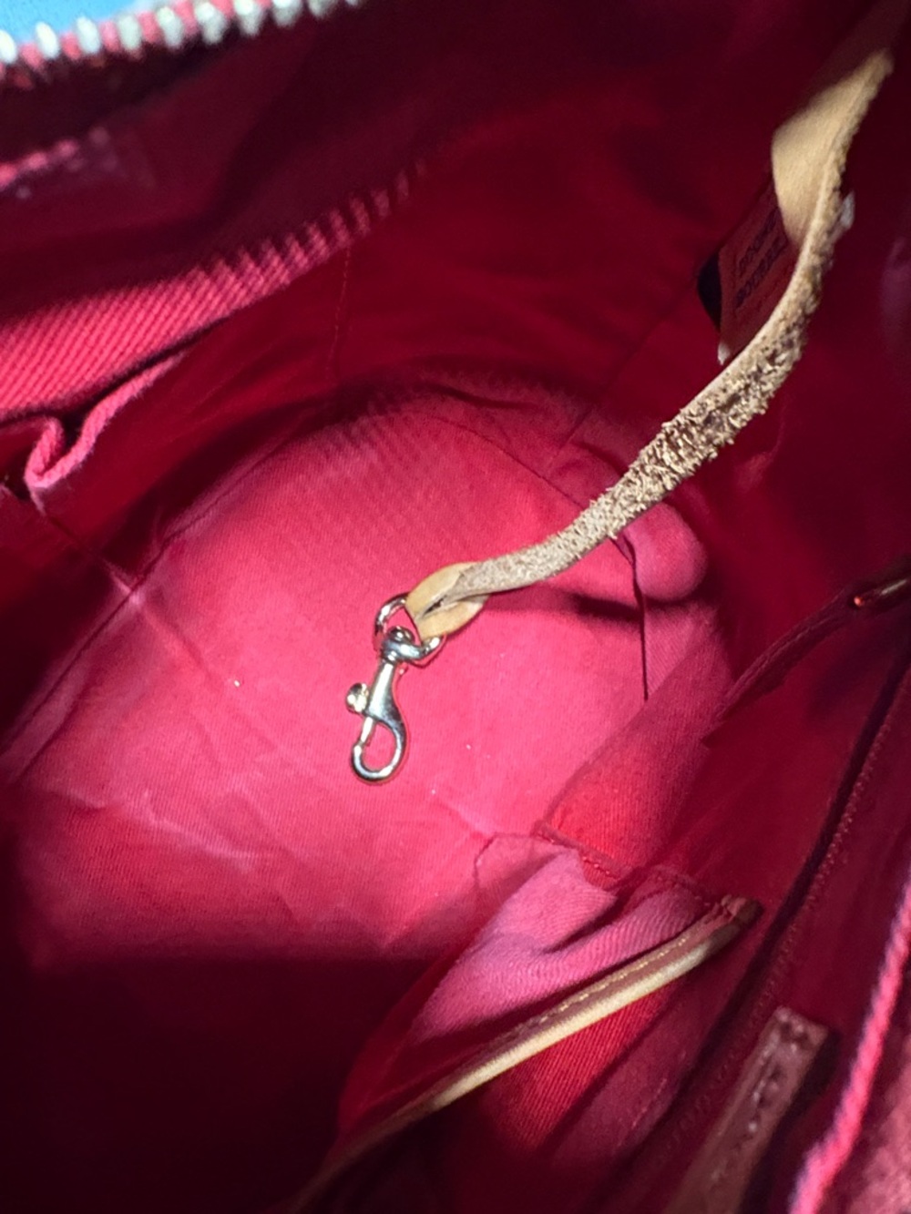 Dooney & Bourke Picnic Plaid Ant Print Canvas Hobo Bag | Rare Y2K - Picture 12 of 15